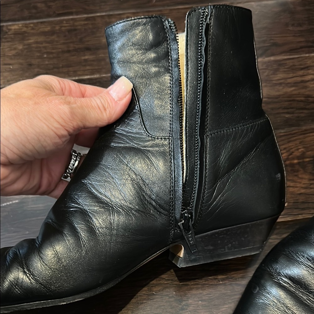 Khaite Marfa Black ankle Leather Boots size 36 - Picture 2 of 7